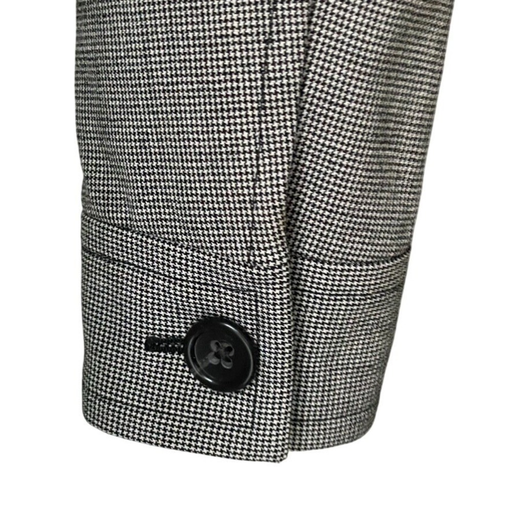 Banana Republic Italy Wool Houndstooth Cropped Blazer Jacket Size 4 - Picture 8 of 11